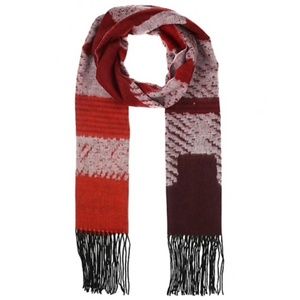 NWT Etereo Fringe-Trim Printed Scarf
